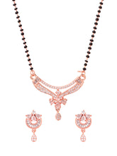 Yellow Chimes Rose Gold Mangalsutra - Everyday elegant wear